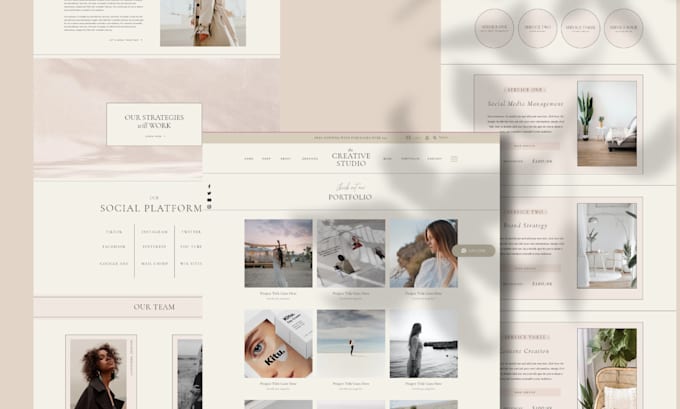 Gig Preview - Design a custom coach or luxury skincare squarespace website