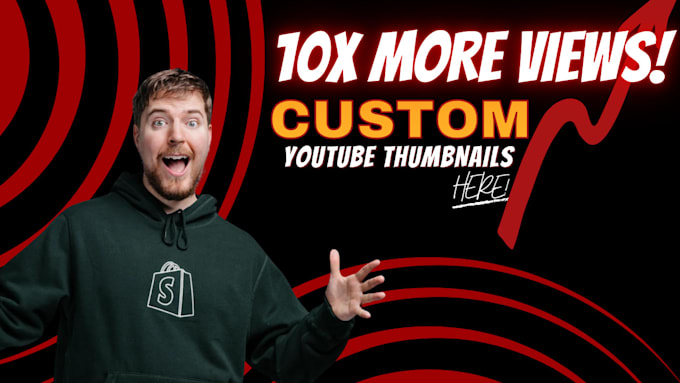 Gig Preview - Create custom youtube thumbnails for you in just 12 hours