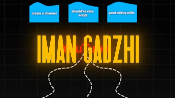 Gig Preview - Motion graphic animation like iman gadzhi