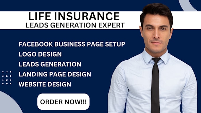 Gig Preview - Generate life insurance final expense leads medicare leads iul insurance website