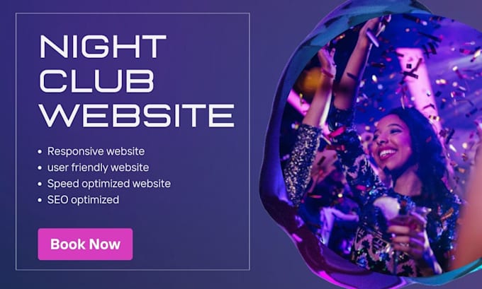 Gig Preview - Design nightclub website festival website lounge website night party website