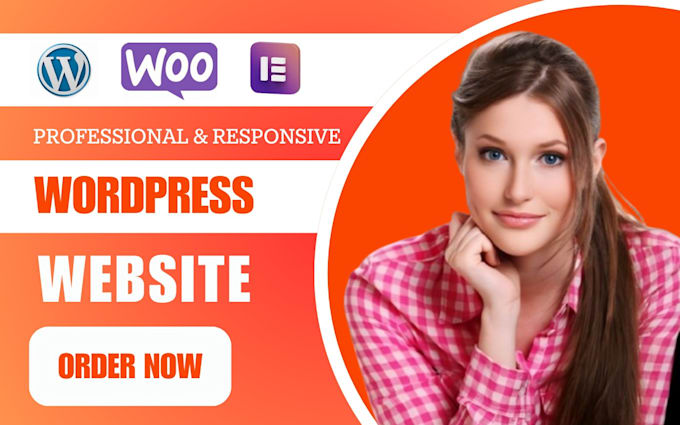 Gig Preview - Create responsive wordpress website design or website redesign wordpress website