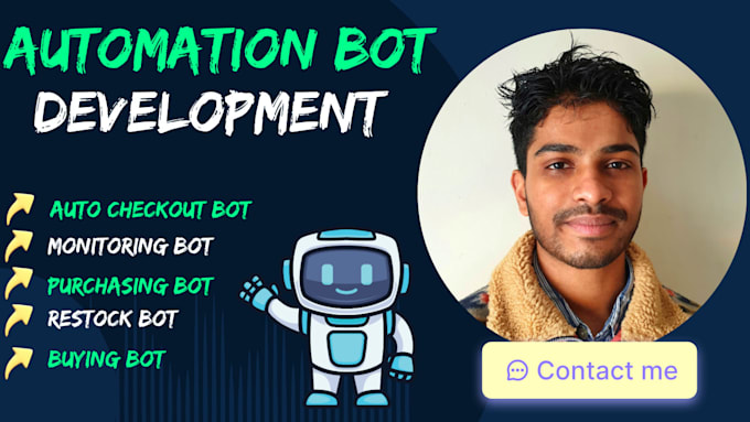 Gig Preview - Develop auto checkout bot, buying bot, monitoring bot purchasing bot restock bot