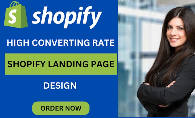 Gig Preview - Create a high converting shopify landing page for your store