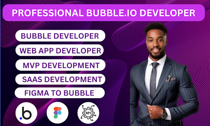 Gig Preview - Bubble io bubble website bubble developer bubble app mvp saas web application