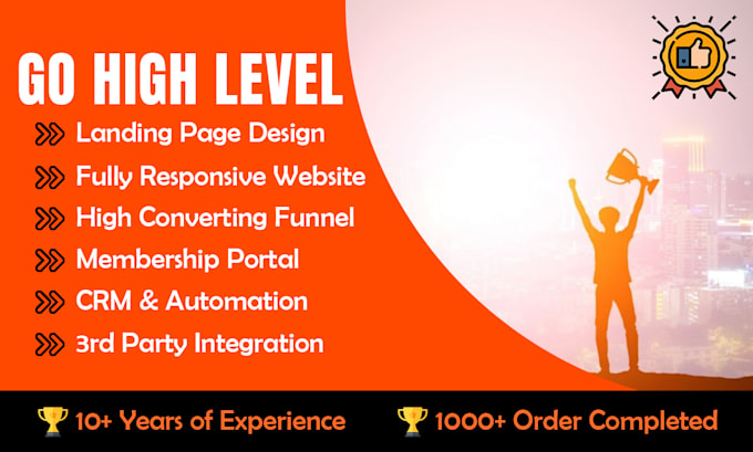 Gig Preview - Go high level funnel and landing page expert