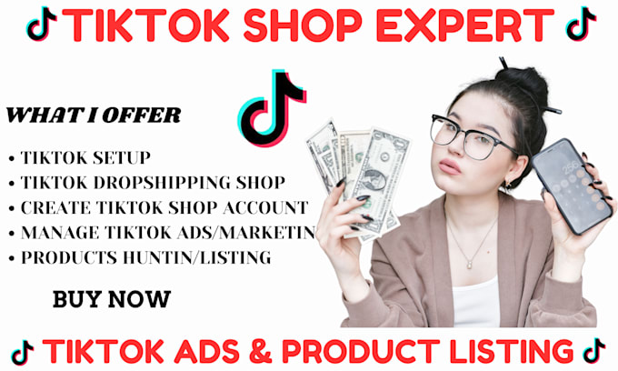 Gig Preview - Fix setup tiktok shop managing tiktok ads shopify tiktok shop products listing