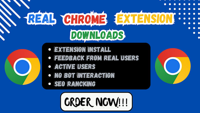 Gig Preview - Do chrome extension download, chrome extension promotion, google extension