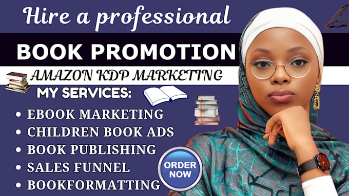 Gig Preview - Book promotion book formatting for amazon kdp ads ebook marketing sales funnel