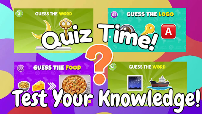 Gig Preview - Make trivia questions, and quiz youtube videos within 24 hours