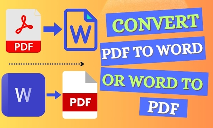 Gig Preview - A convert PDF to word or word to PDF and data entry