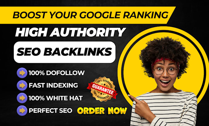 Gig Preview - Do contextual backlinks dofollow monthly off page seo white hat authority links