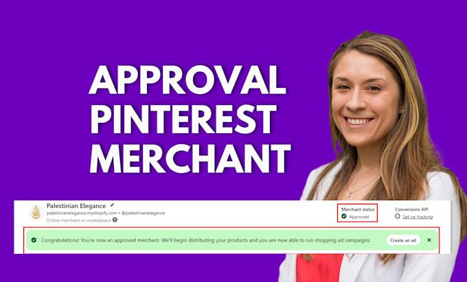 Gig Preview - Do pinterest merchant approval