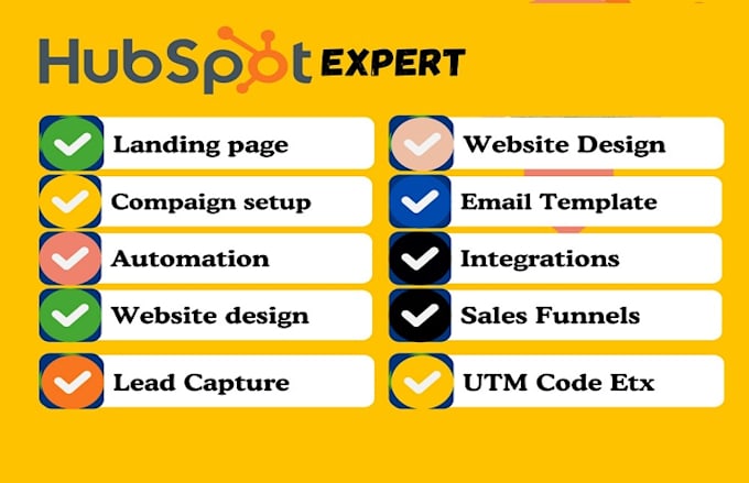 Gig Preview - Setup hupspot, import list and lead, sales funnels, automation, integration