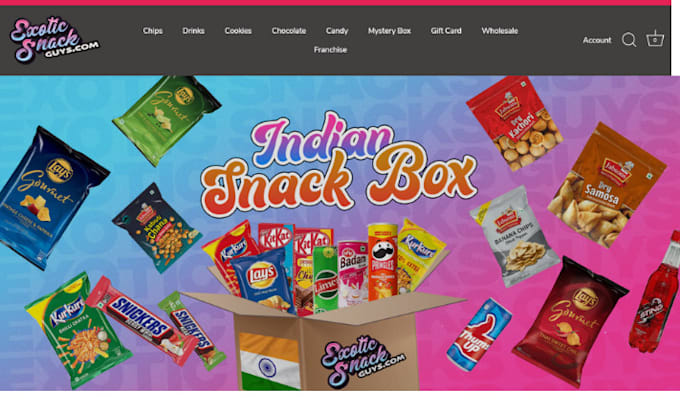 Bestseller - design hot selling snack shopify sandwich store ice cream website candy store