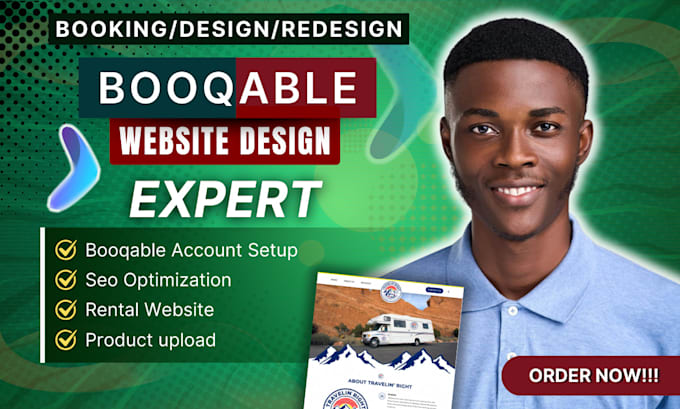 Gig Preview - Build booqable website design, redesign booqable rental website seo