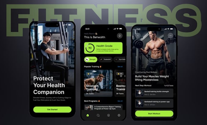 Gig Preview - Build workout app fitness app, health and nutrition app gym app