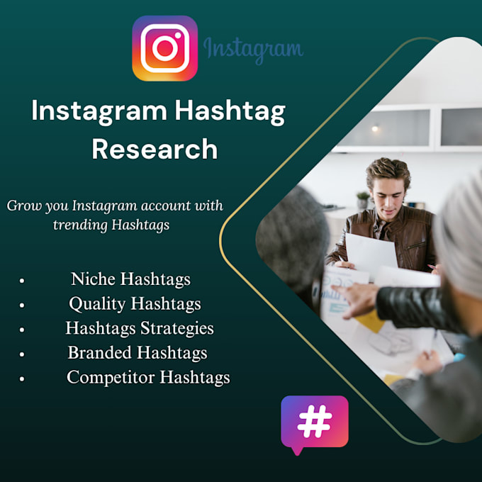 Gig Preview - Research personalized instagram hashtags to grow organically