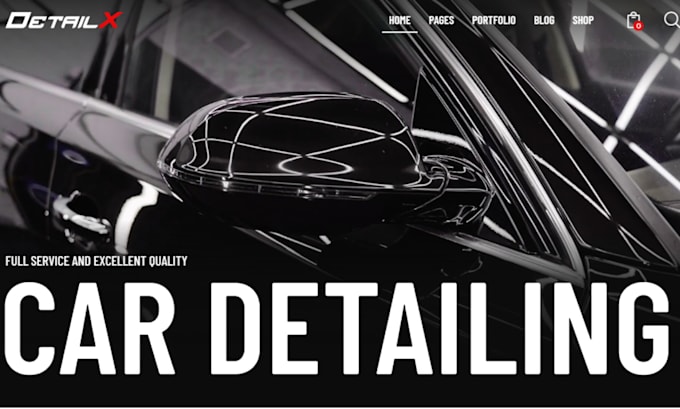 Gig Preview - Create a fantastic car detailing website, auto detailing or car wash