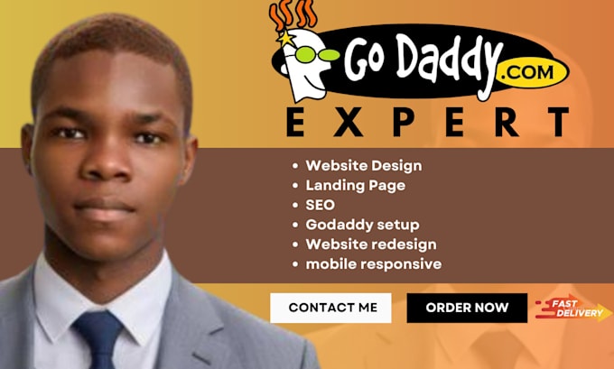 Gig Preview - Godaddy website redesign godaddy website design godaddy website redesign godaddy