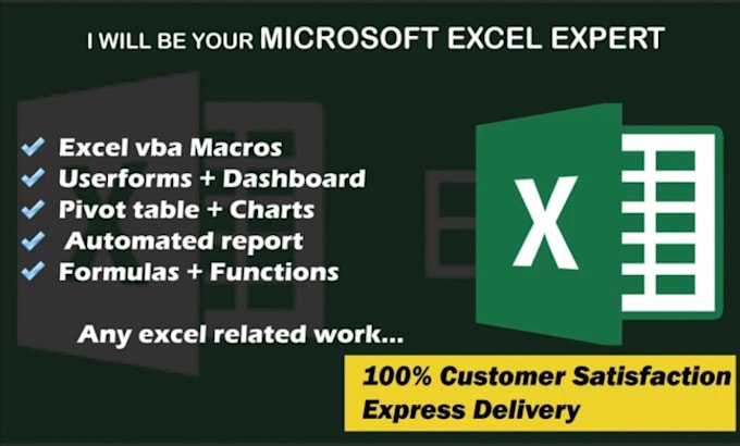 Bestseller - assist you with excel formulas, macros, vba and pivot tables