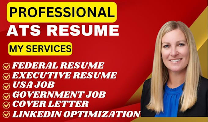 Gig Preview - Write a professional executive resume federal resume and  cover letter