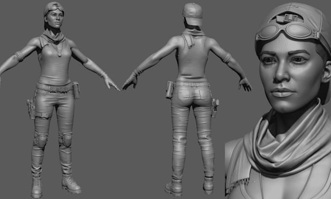 Gig Preview - Sculpt 3d model and character for 3d printing and rendering