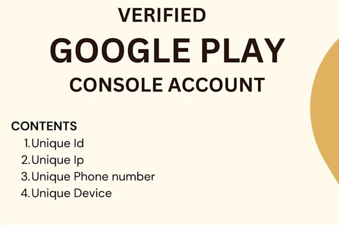 Gig Preview - Create one google play console for you