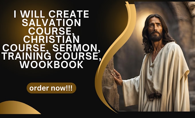 Gig Preview - Create salvation course, christian course, sermon, training course, wook book