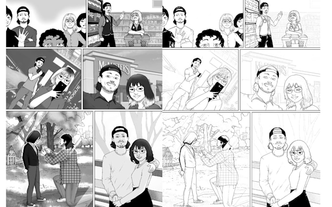 Gig Preview - Draw comic pages, anime manga pages, comic illustration, storyboard animation