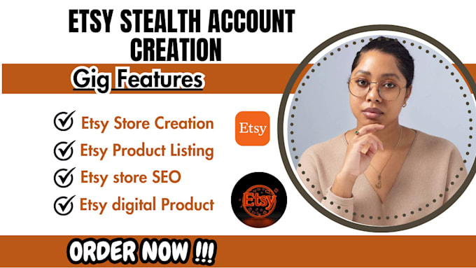 Bestseller - create an unsuspended etsy seller account, etsy store creation, etsy store setup