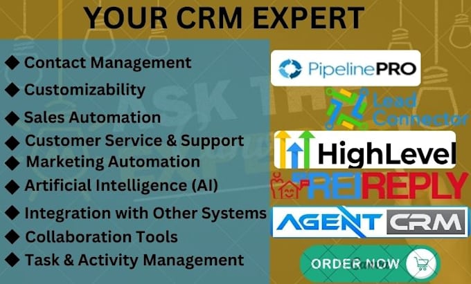 Gig Preview - Do pipeline pro, lead connector, agent CRM, rei reply, gohighlevel