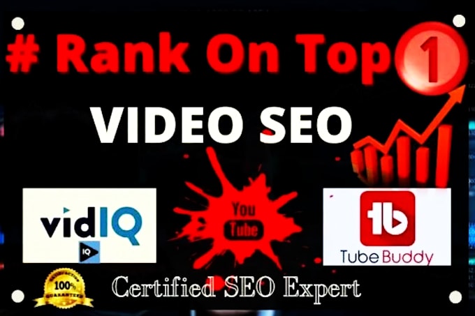 Gig Preview - Best youtube video seo by vidiq and tubebuddy expert