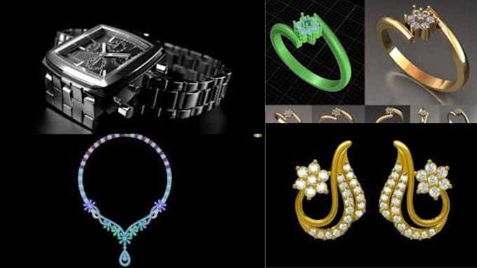 Gig Preview - Do 2d 3d wrist watch, ring, necklace, jewelry using zakeke kickflip