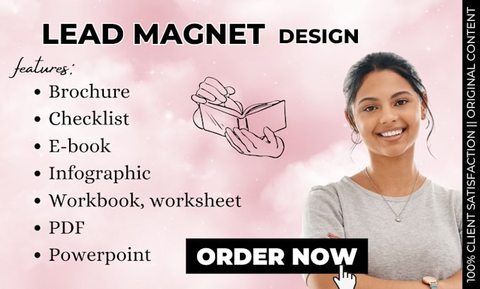 Gig Preview - Design PDF lead magnet brochure workbook checklist ebook infographics powerpoint