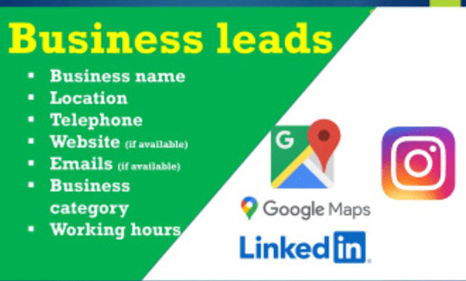 Gig Preview - Scrap google map for business emails and lead generation