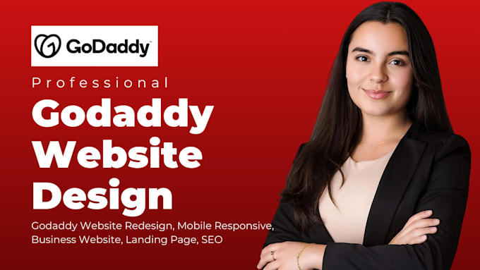 Gig Preview - Design or redesign your godaddy website, godaddy website redesign, godadddy, SEO