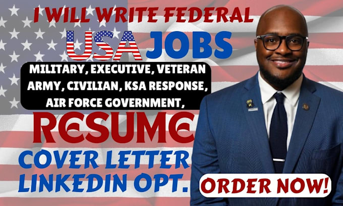 Bestseller - write federal, ksa response, usajobs resume for military, veteran, executive