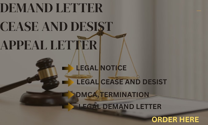 Bestseller - write legal notice legal demand letter legal cease and desist notice