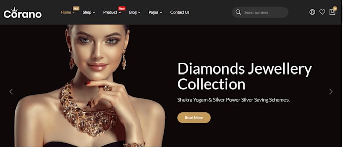 Gig Preview - Jewelry shopify store jewelry website jewelry luxury store