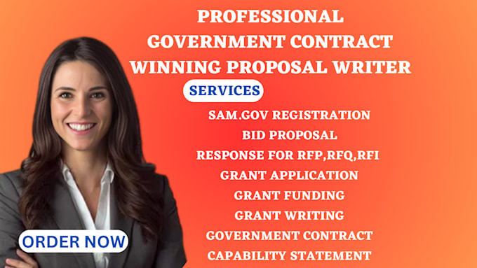 Bestseller - do unique bid proposal government contract rfp rfi rfq non profit grant research