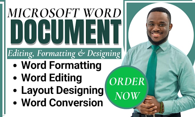 Gig Preview - Edit word document, format word document and design your business word document