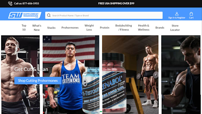 Gig Preview - Design supplement shopify store health store supplement droshipping website