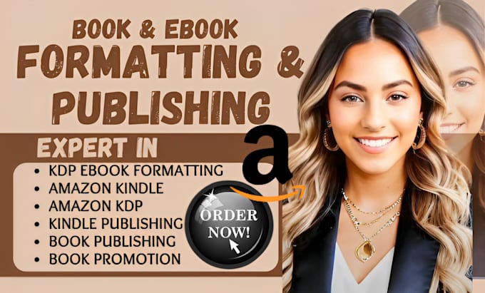 Gig Preview - Do kdp book formatting amazon kdp book publishing  ebook promotion ebook writer