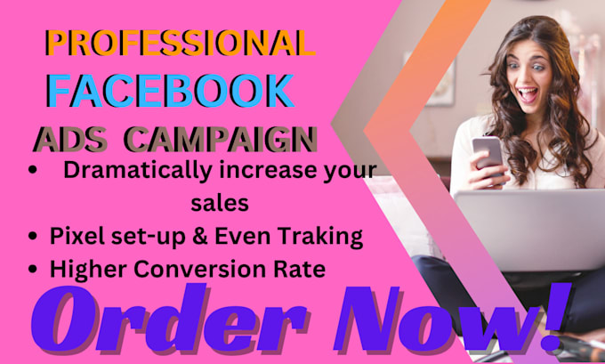 Gig Preview - Be  manage facebook ads campaign to increase sales