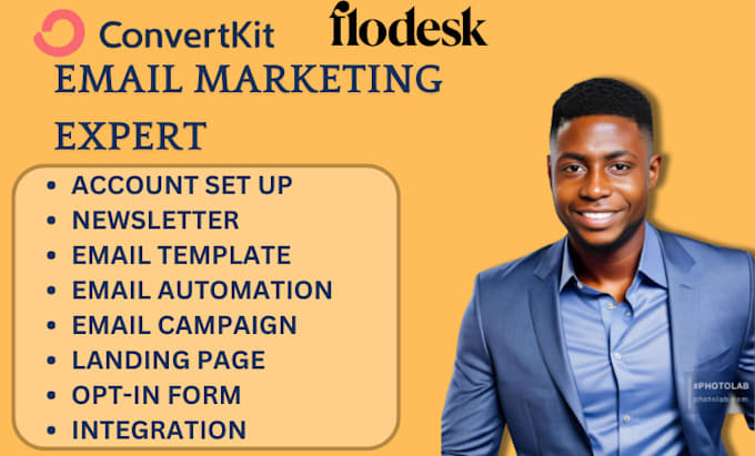 Gig Preview - Do convertkit email template and setup flodesk landimg page