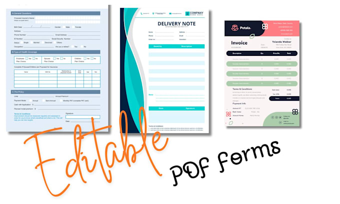 Gig Preview - Create fillable pdf form or design your pdf form