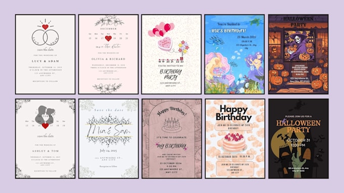 Gig Preview - Design your invitation cards