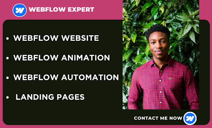 Gig Preview - Design webflow website, animation, landingpage and real estate website