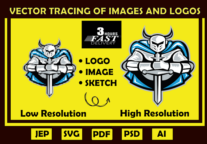 Bestseller - do vector tracing or recreate image, logo to vector convert to vector in 2 hour